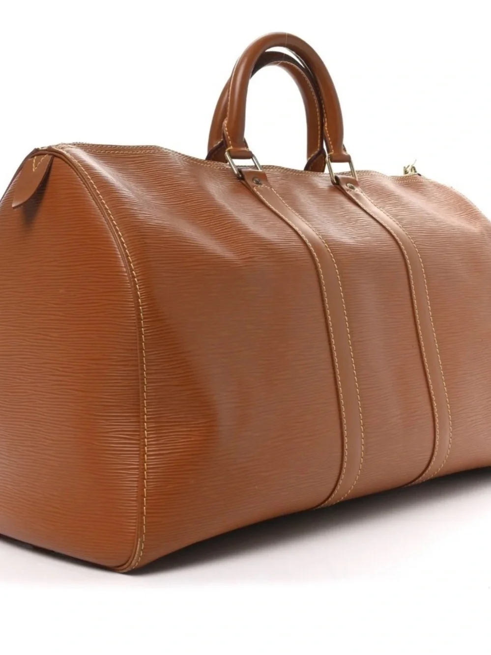 Louis Vuitton Epi Keepall 45 Cipango Brown Textured Epi Leather Travel Tote